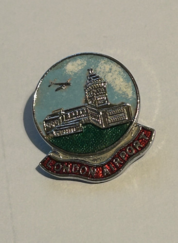 Vintage london airport - london, metal