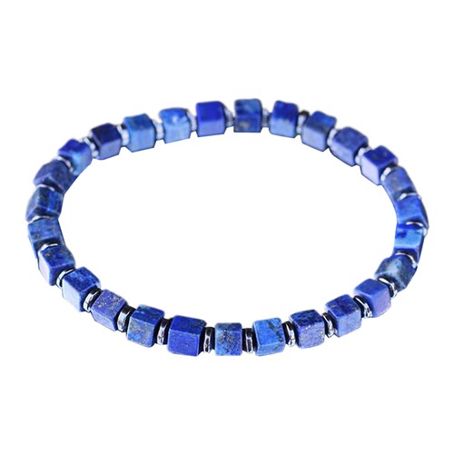 Lapis lazuli bracelet square - bracelet,