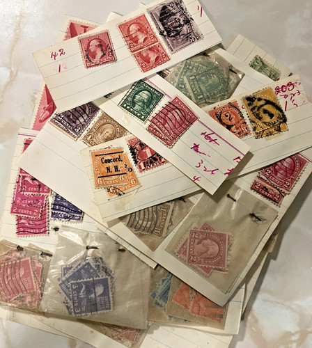 Job lot american stamps - stamps, hinged