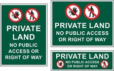 PRIVATE LAND NO PUBLIC ACCESS