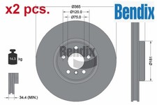 X2 PCS FRONT BRAKE DISC SET