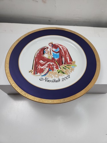 Christmas plate manger scene - christmas,