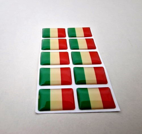 10x italian flag - italian, 3d