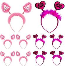 Head Boppers Hen Party Girls Ladies Night Out Stag Do Headband Pink Accessories