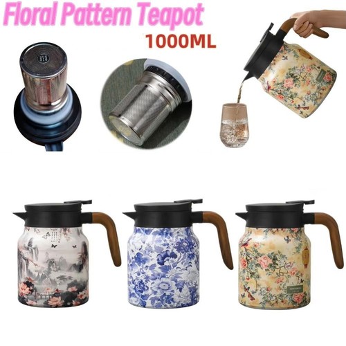 1000ml vintage floral pattern - 1000ml,