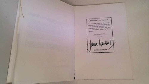 James herbert signed advanced - herbert,