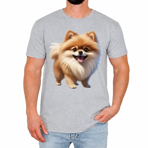 Cute pomeranian mens shirt - pomeranian, t-shirt
