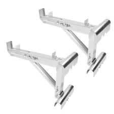 1 Pair Two Rung Short Body Ladder Jack Scaffold Bracket Accessory for Job Site