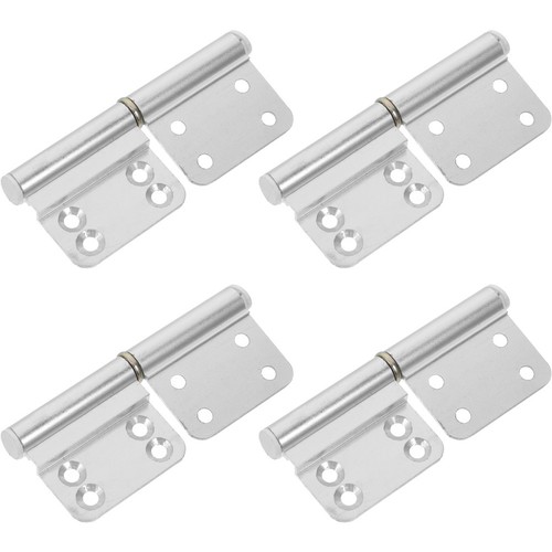 Silver aluminum flag hinges - aluminum,