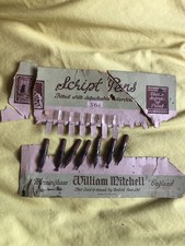 Vintage Script/Dip Pen Nibs X 7