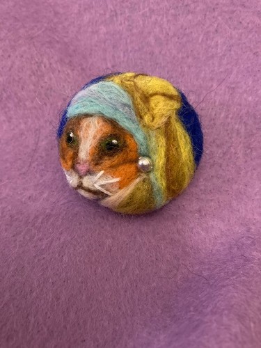 Handmade needle felted cat - handmade,