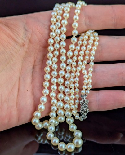 Vintage double row cultured - vintage,