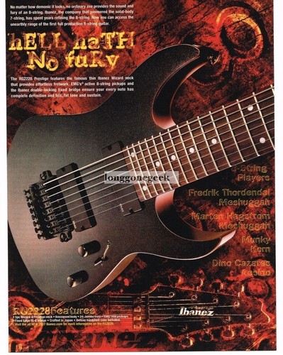 2007 ibanez rg2228 electric - ibanez,