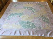 PRETTY LIZ CLAIBORNE VINTAGE FLORAL SILK SCARF.  VGC.  31 x 30 INCHES.   a