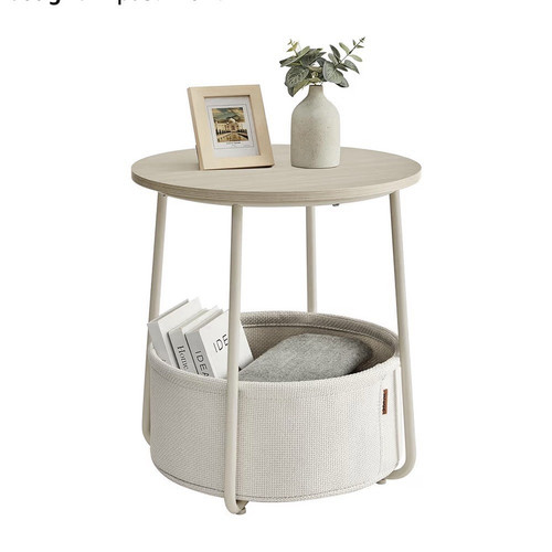 Round side table - side, with