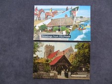 2 Vintage Postcards of