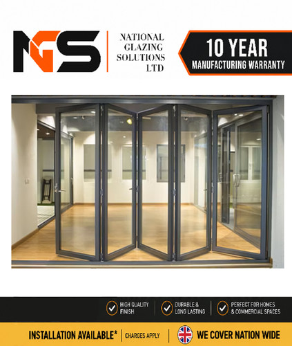 Aluminium folding patio - 5m,