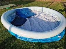 8ft BESTWAY 8ft Fast Set Easy Up Swimming Pool, Solar Cover, + Cover