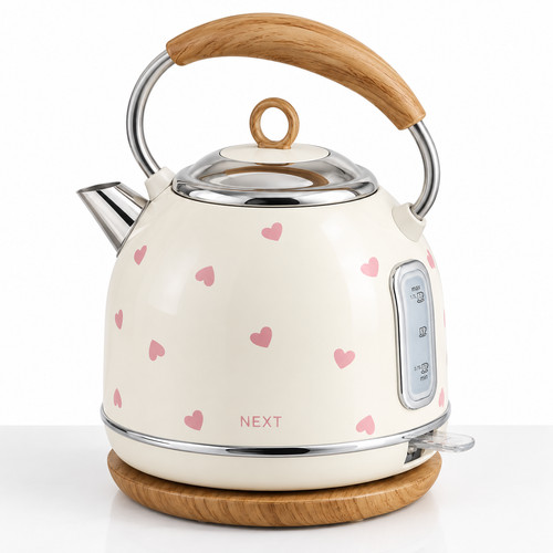 Cream pink hearts malvern - hearts,