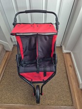 Silver Cross three Wheeled Dolls Twin Pram Pushchair Stroller