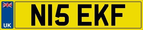 Nice initials number - nice, plate