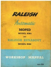 RALEIGH RM4 AUTOMATIC MOPED & RM6 RUNABOUT ORIGINAL FACTORY WORKSHOP MANUAL