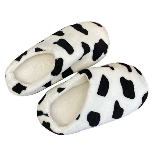 Pair cow pattern - of, slippers