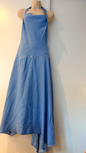 Zara blue denim sweetheart - blue,