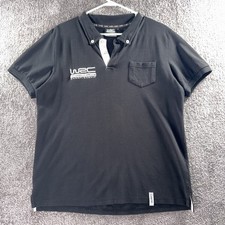 WRC World Rally Championship Shirt Collared Casual Men's Large Cotton Black