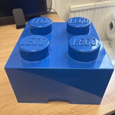 BLUE Large Lego Storage Brick