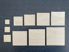 Laser Cut Wooden Squares
