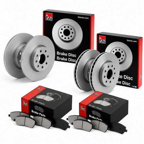Fai front rear brake discs - fai, &