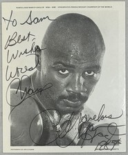 Marvelous Marvin Hagler Signed