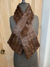 Real fur ermine collar