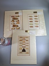 Kitchen Art Mrs Beeton Antique Book Plates Mounted Ready To Frame Food