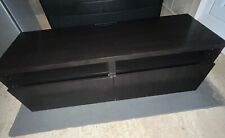 black Ikea besta tv stand, 120x38x42cm, good condition with few scratches