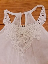 ?Ladies Gorgeous Tk maxx White soft  delicate cotton  mini Dress / Long top  