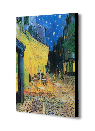 Cafe terrace night by van - at,