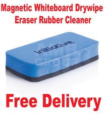 Premium Magnetic Whiteboard Drywipe Eraser Rubber Cleaner - Free Delivery