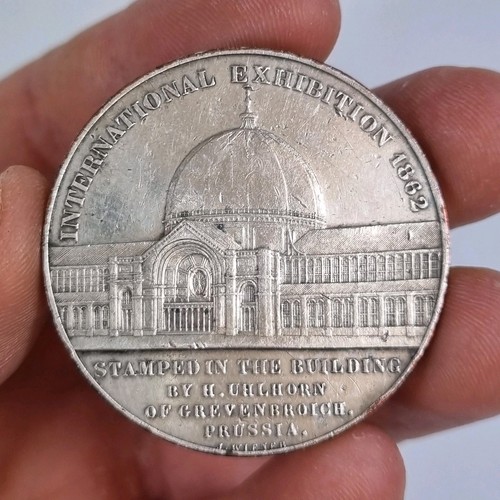 Antique silver plated - plated, medal