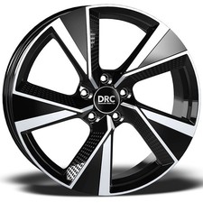 Alloy Wheels 19" DRC Blade Black Polished Face For Dodge Caravan [Mk5] 08-13