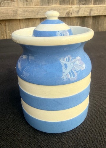 Green cornish ware jam - cornish, pot