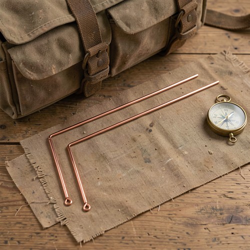 Pcs copper dowsing rods - dowsing, for
