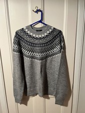 mens fairisle jumper medium