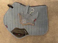 Le Mieux Ice Blue Set -  CC Large Full Size Saddle Pad and M ears