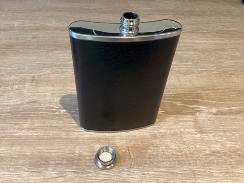 Stainless steel hip flask 8oz - steel,