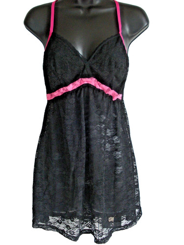 Senza black lace pink - la,