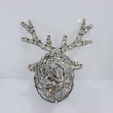 John Lewis Stag Christmas Lights Wicker Decoration