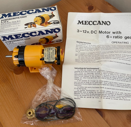 Meccano powerdrive unit - powerdrive, 3-12v