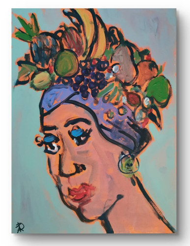 Original acrylic painting x - acrylic,